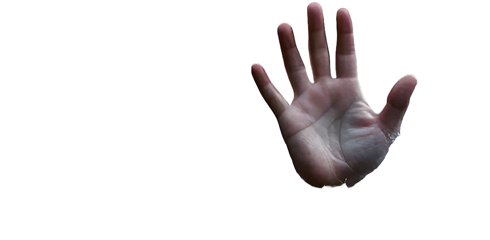Hand with sea